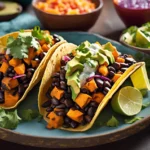 Sweet Potato & Black Bean Tacos (GF Tortillas)